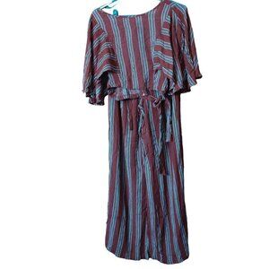 Charlotte Russe Women's Small Striped 2 Piece Pant/Blouse Cropped Striped New